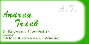 andrea trieb business card